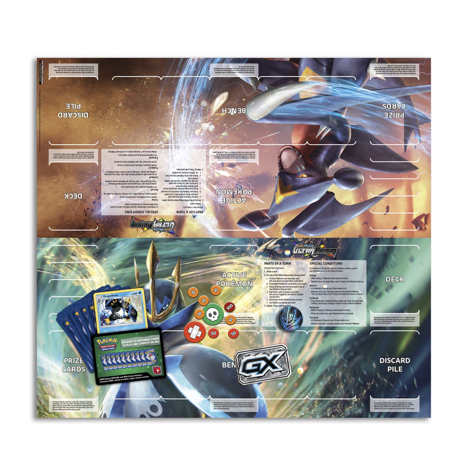 Pokémon Tcg Sun Moon Ultra Prism Imperial Command Theme Deck