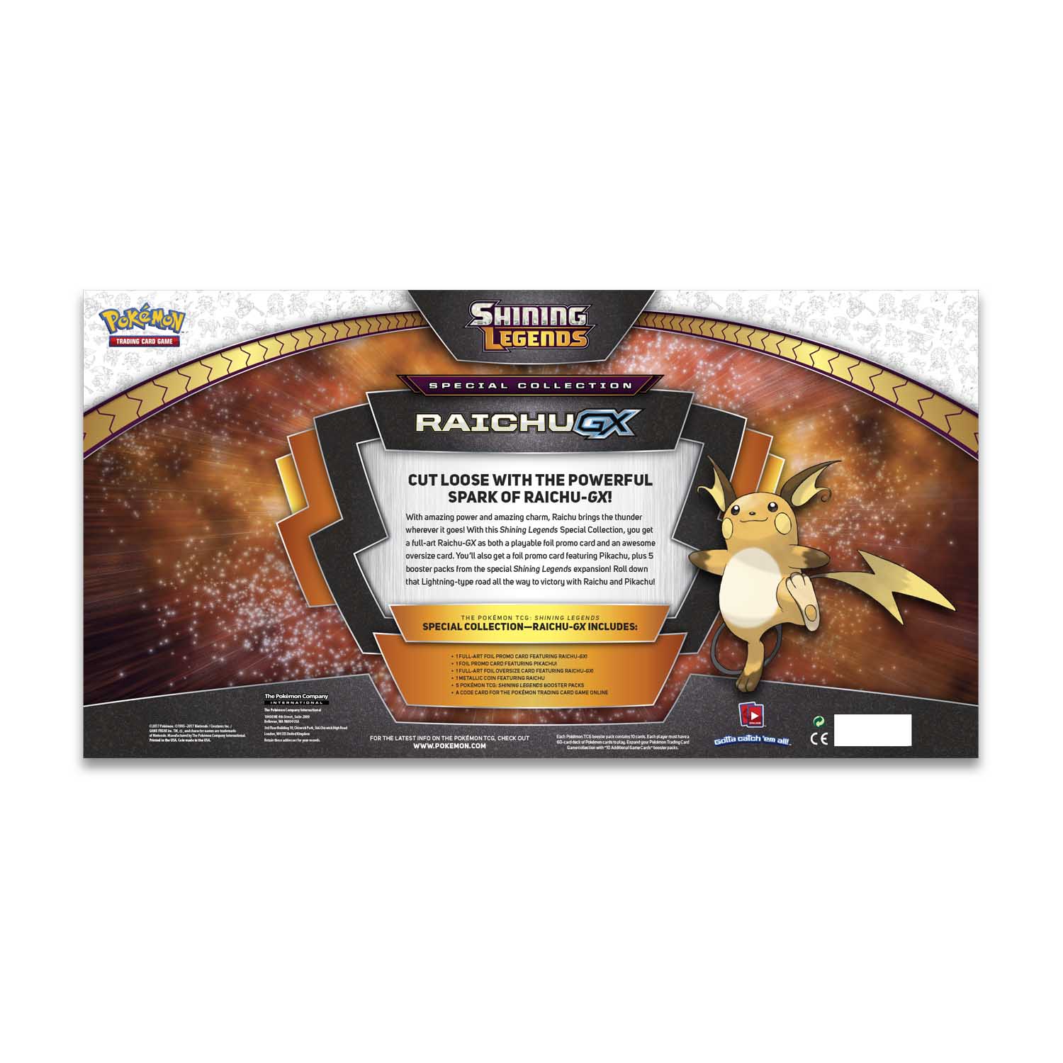 Pokémon Tcg Shining Legends Special Collection Raichu Gx