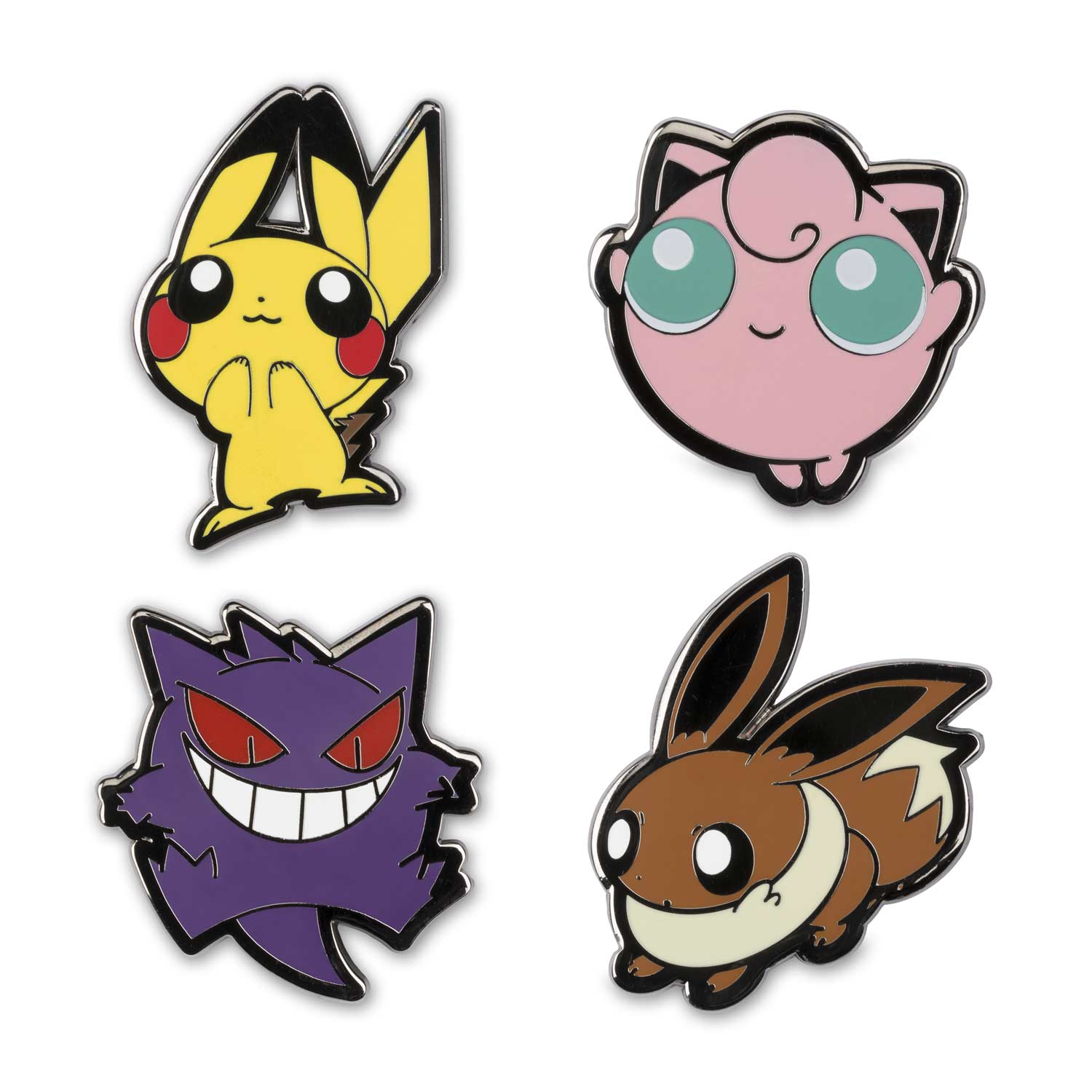 Pikachu Gengar Jigglypuff And Eevee Pokémon Pop Pins 