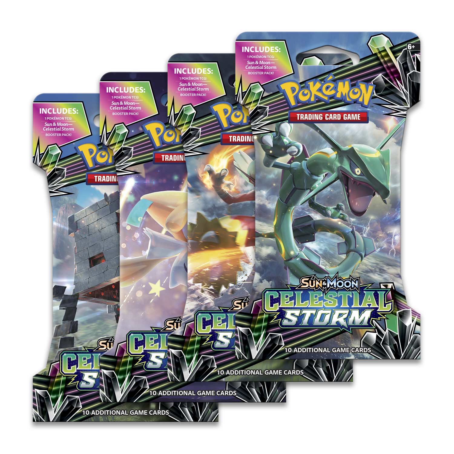 Pokémon Tcg Sun Moon Celestial Storm Sleeved Booster Pack 10 Cards
