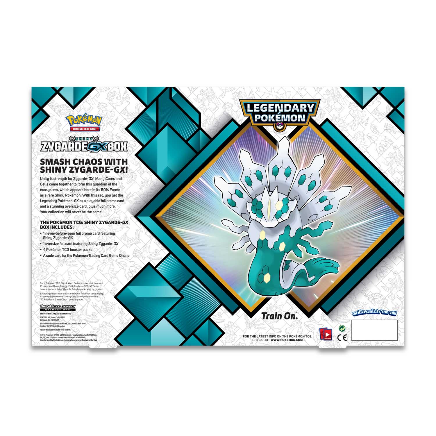 Pokémon Tcg Shiny Zygarde Gx Box