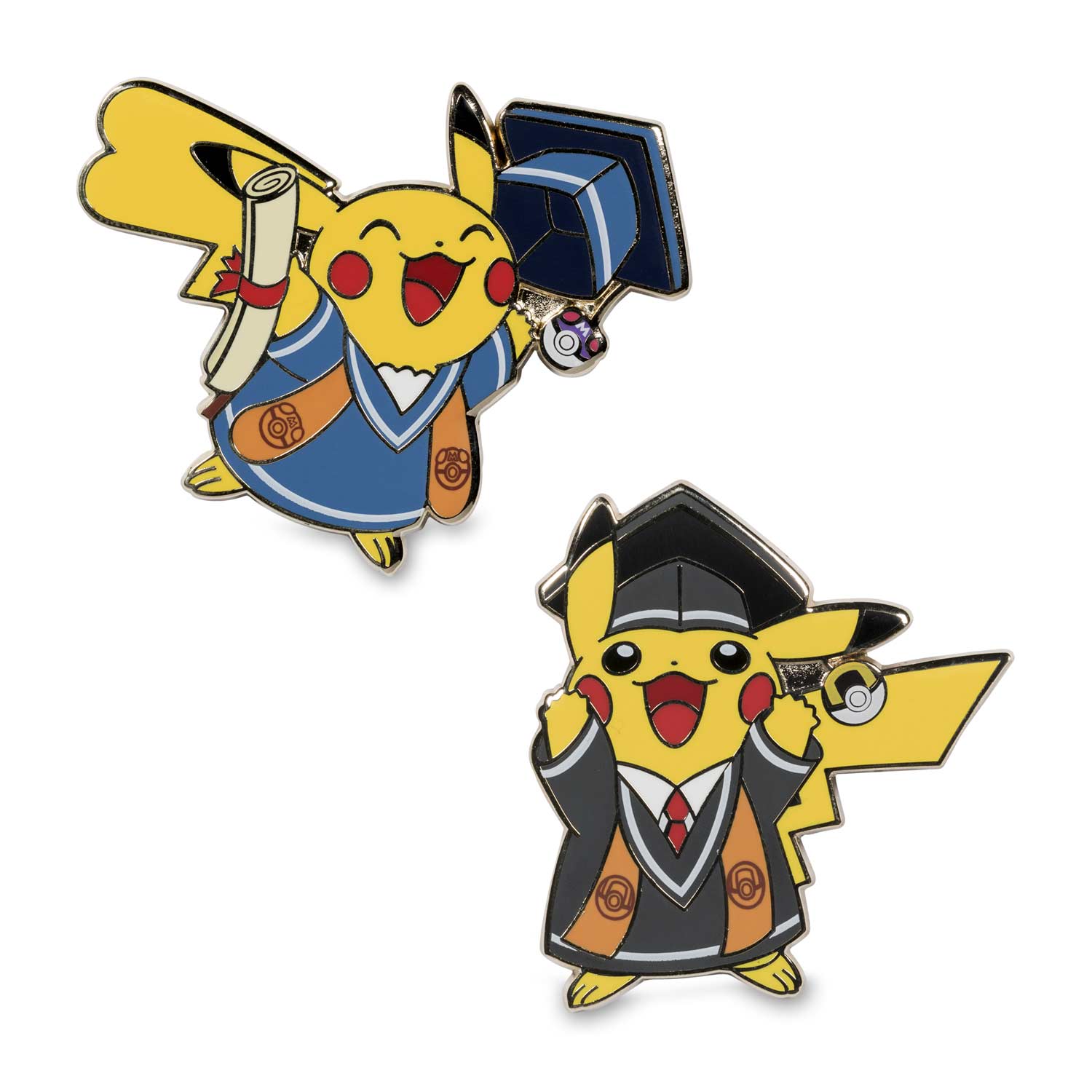 Graduation Pikachu Pokémon Pins 2 Pack Card