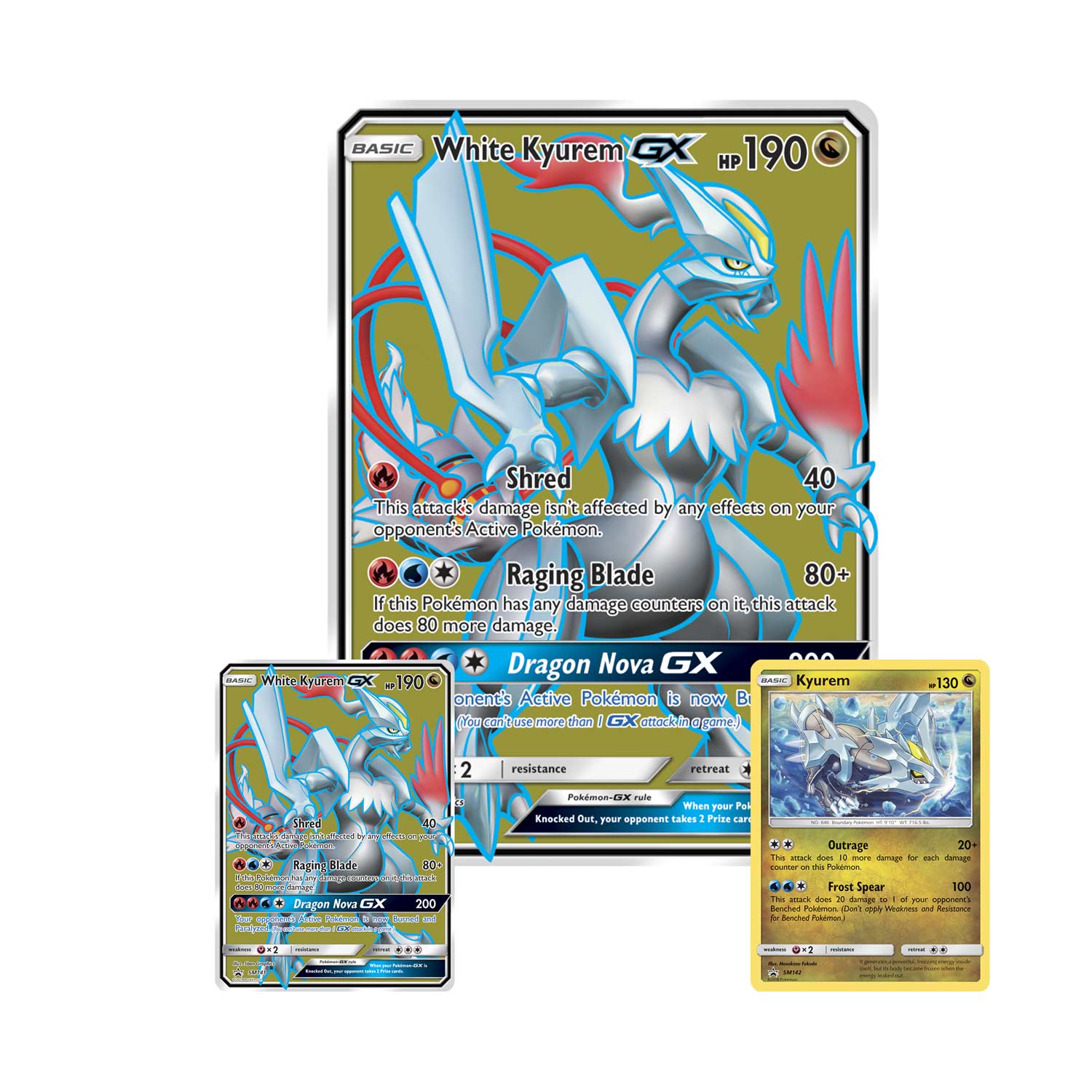 Pokémon Tcg Dragon Majesty Special Collection White Kyurem Gx