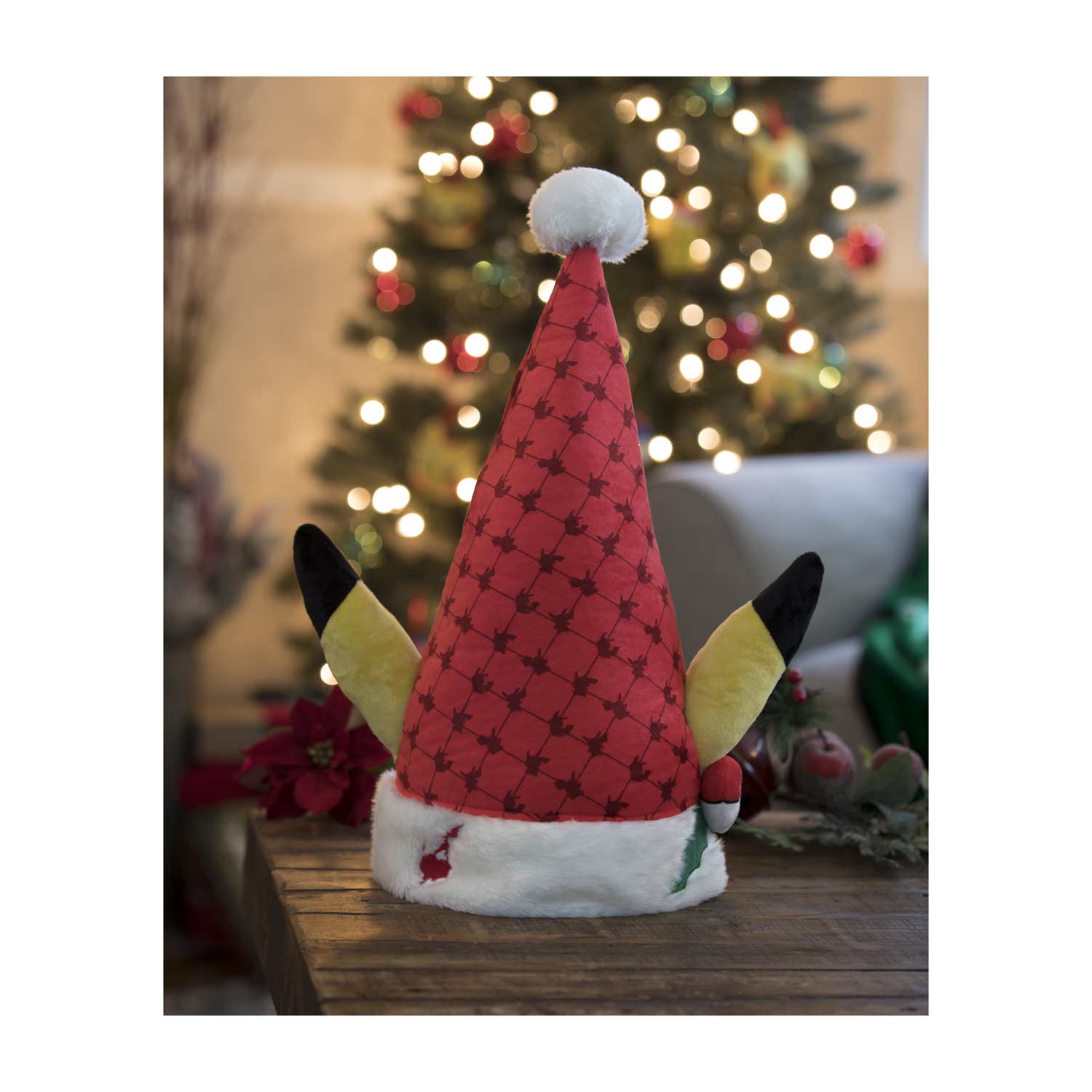 Pikachu Holiday Plush Hat One Size Adult