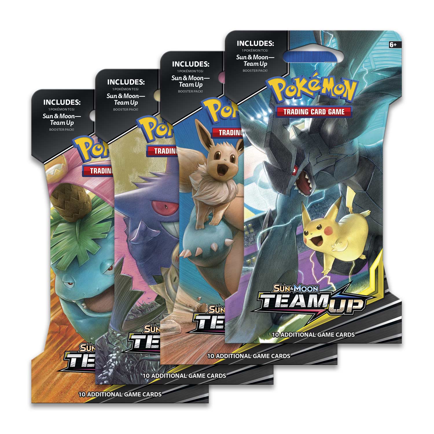 Pokémon Tcg Sun Moon Team Up Sleeved Booster Pack 10 Cards