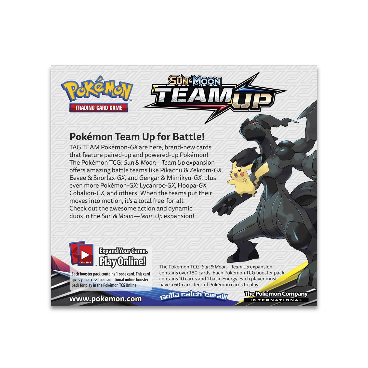 Pokémon Tcg Sun And Moon—team Up Booster Display Box Pokémon Center 