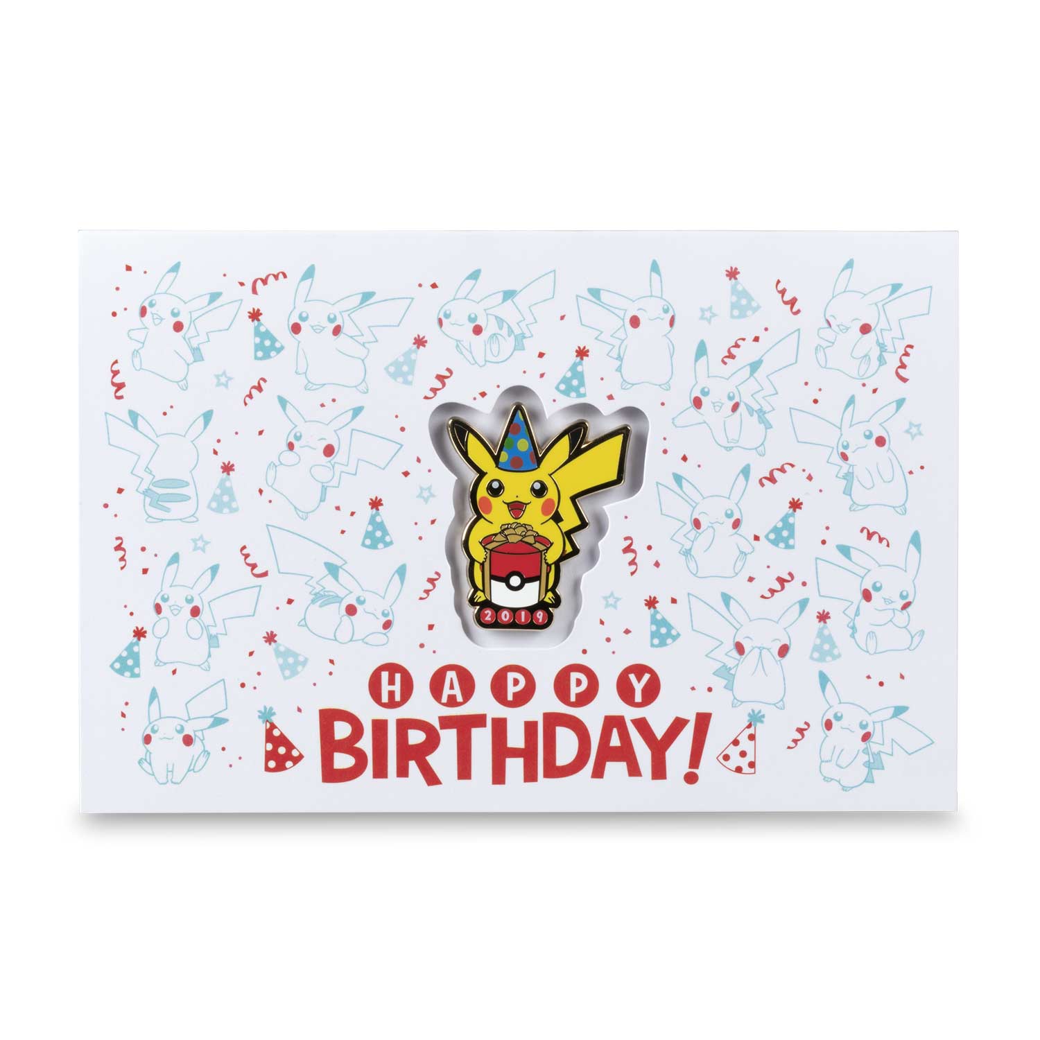 Birthday Pikachu Card - Card Design Template