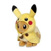 eevee with pikachu cape