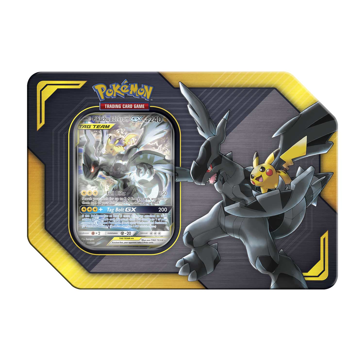 Pokémon Tcg Tag Team Tin Pikachu Zekrom Gx