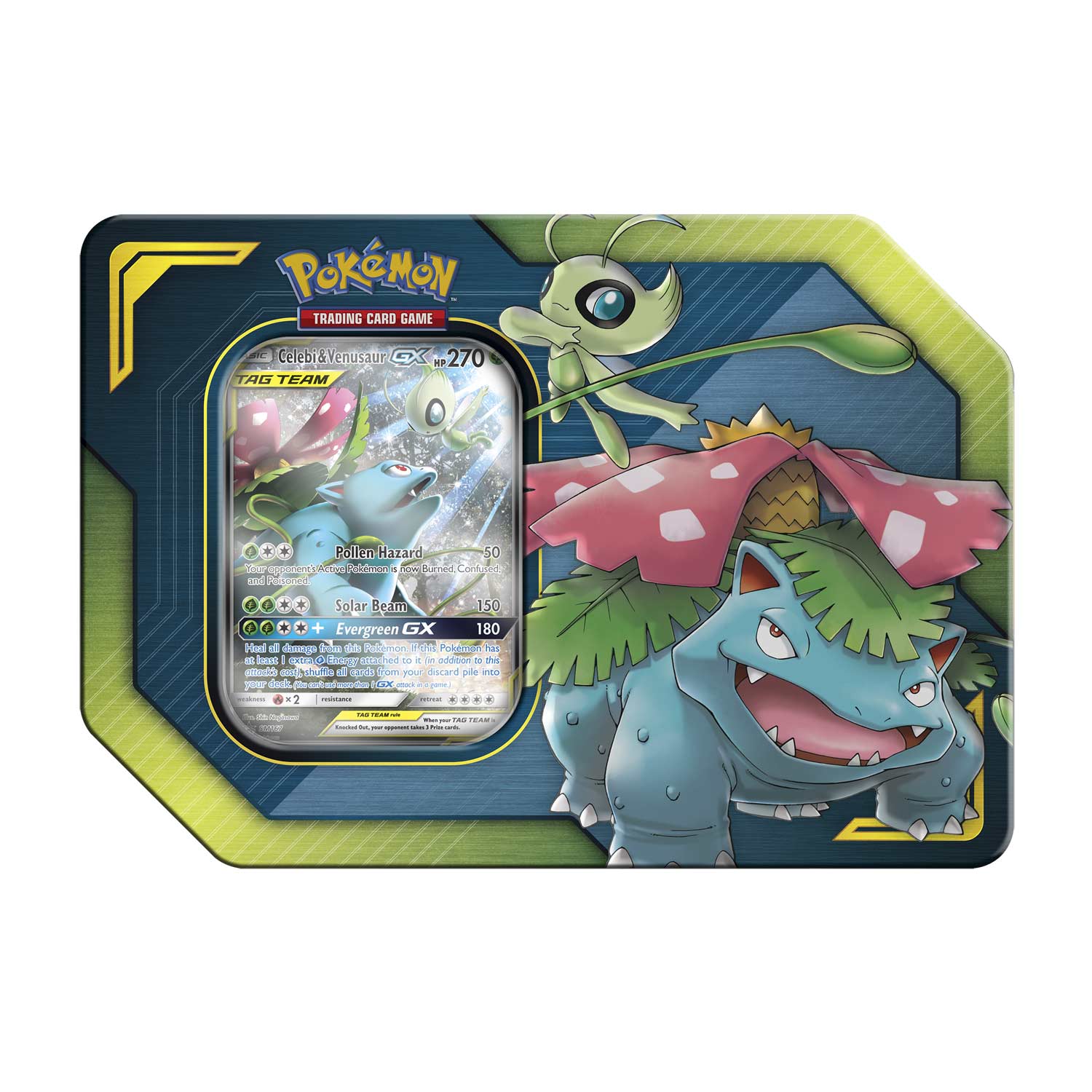 Pokémon Tcg Tag Team Tin Celebi Venusaur Gx