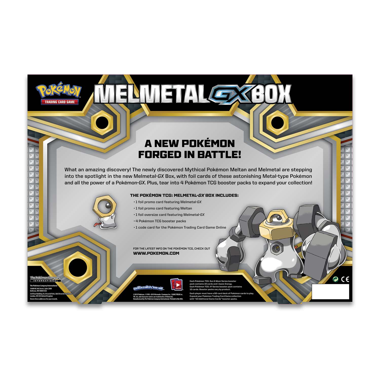 Pokémon Tcg Melmetal Gx Box