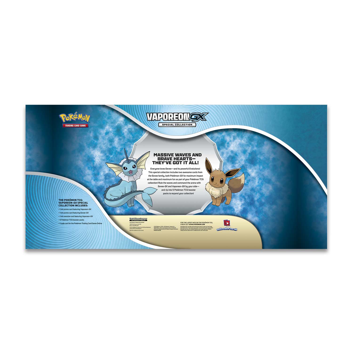 Pokémon Tcg Vaporeon Gx Special Collection