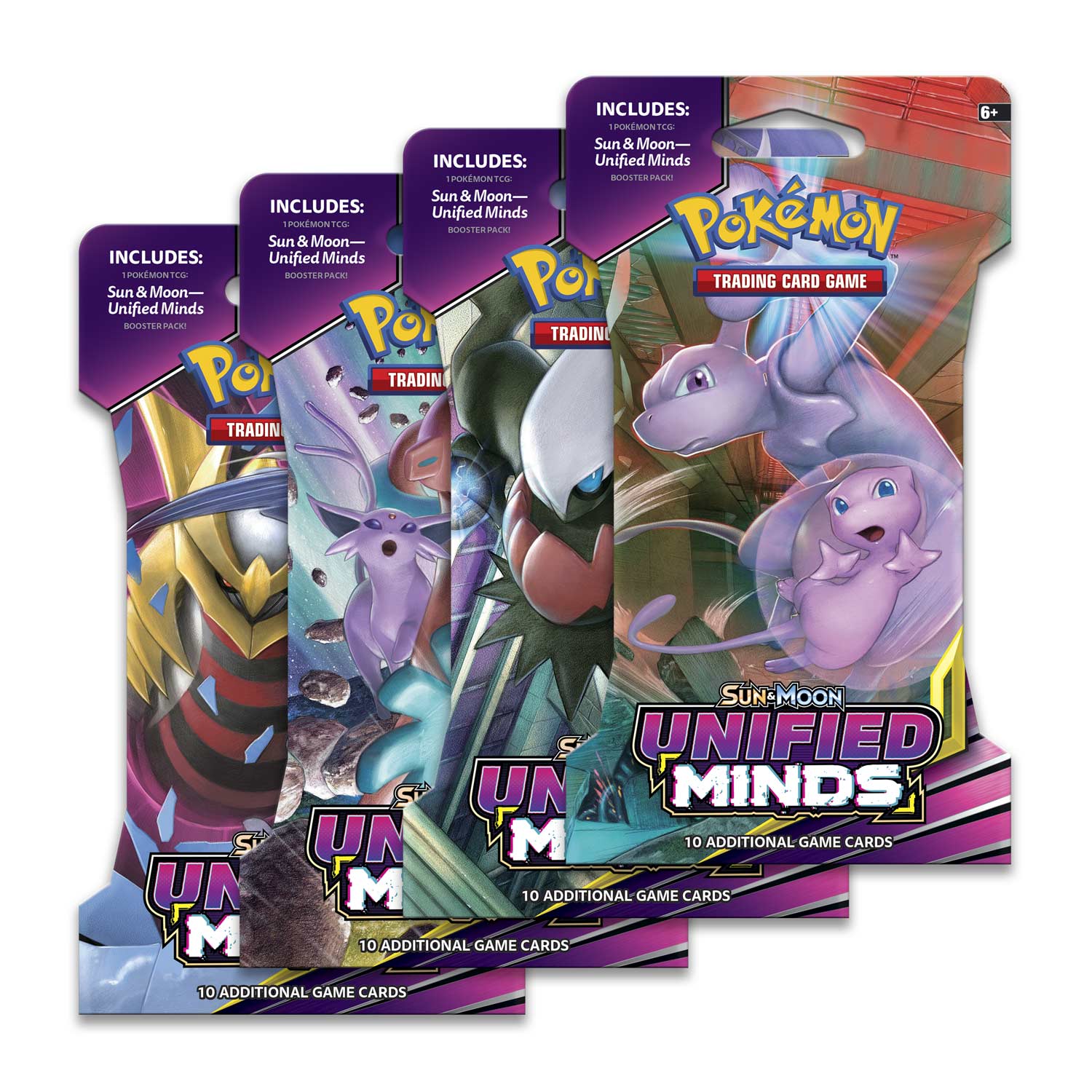 Pokémon Tcg Sun Moon Unified Minds Sleeved Booster Pack 10 Cards