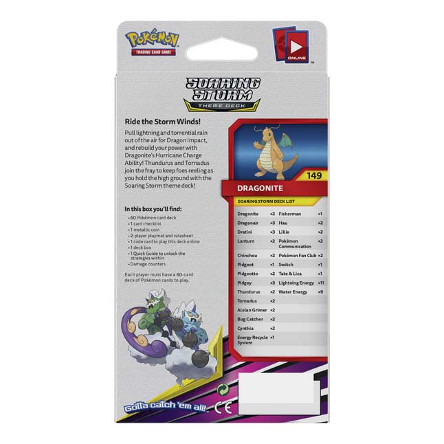 Pokémon Tcg Sun Moon Unified Minds Soaring Storm Theme Deck