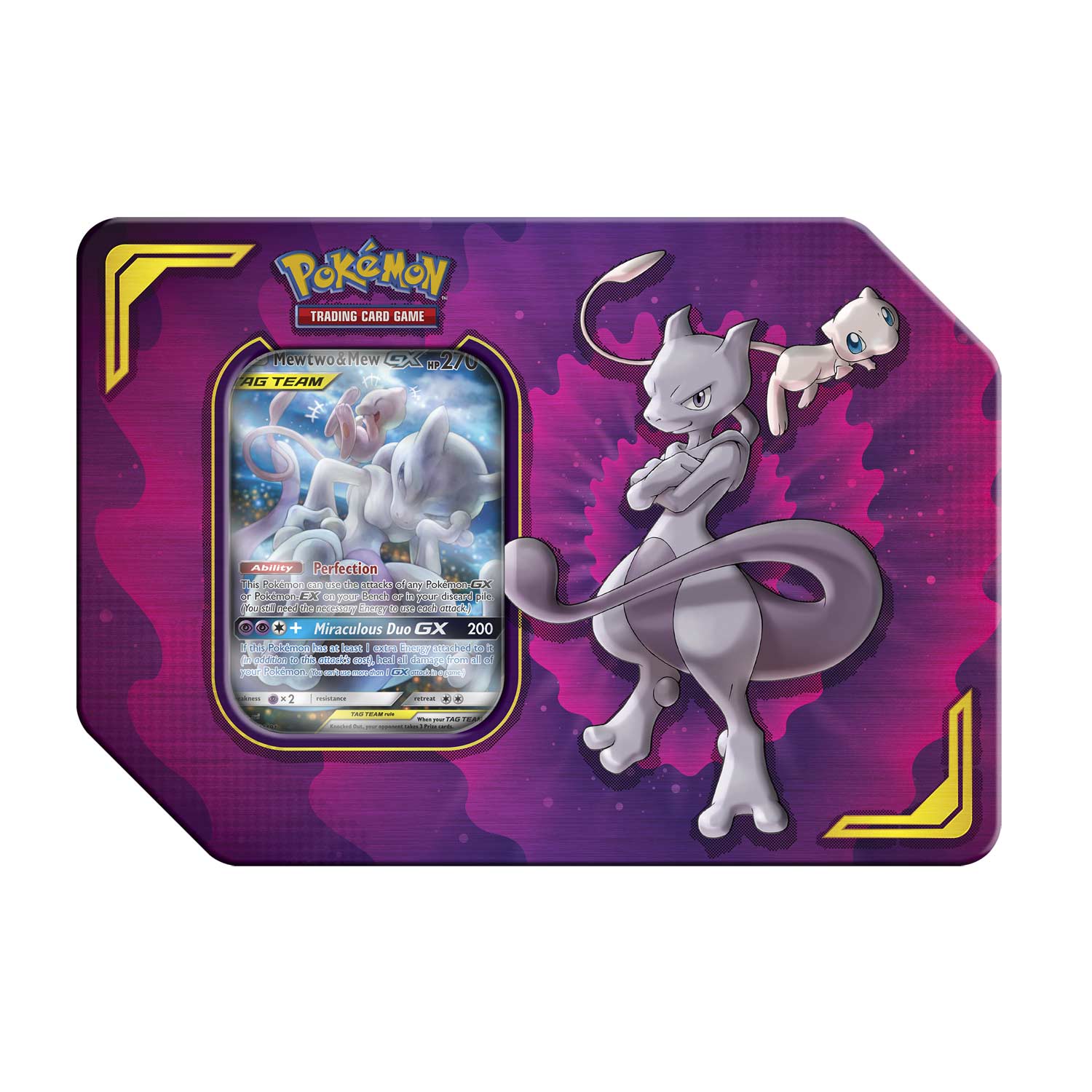 Pokémon Tcg Power Partnership Tin Mewtwo Mew Gx