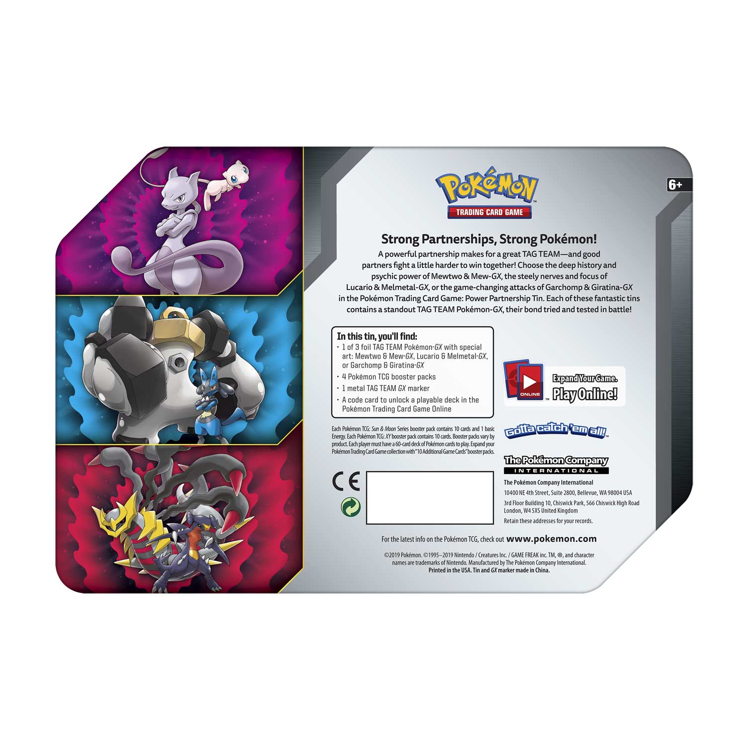 Pokémon TCG: Power Partnership Tin (Lucario & Melmetal-GX) | Pokémon Center