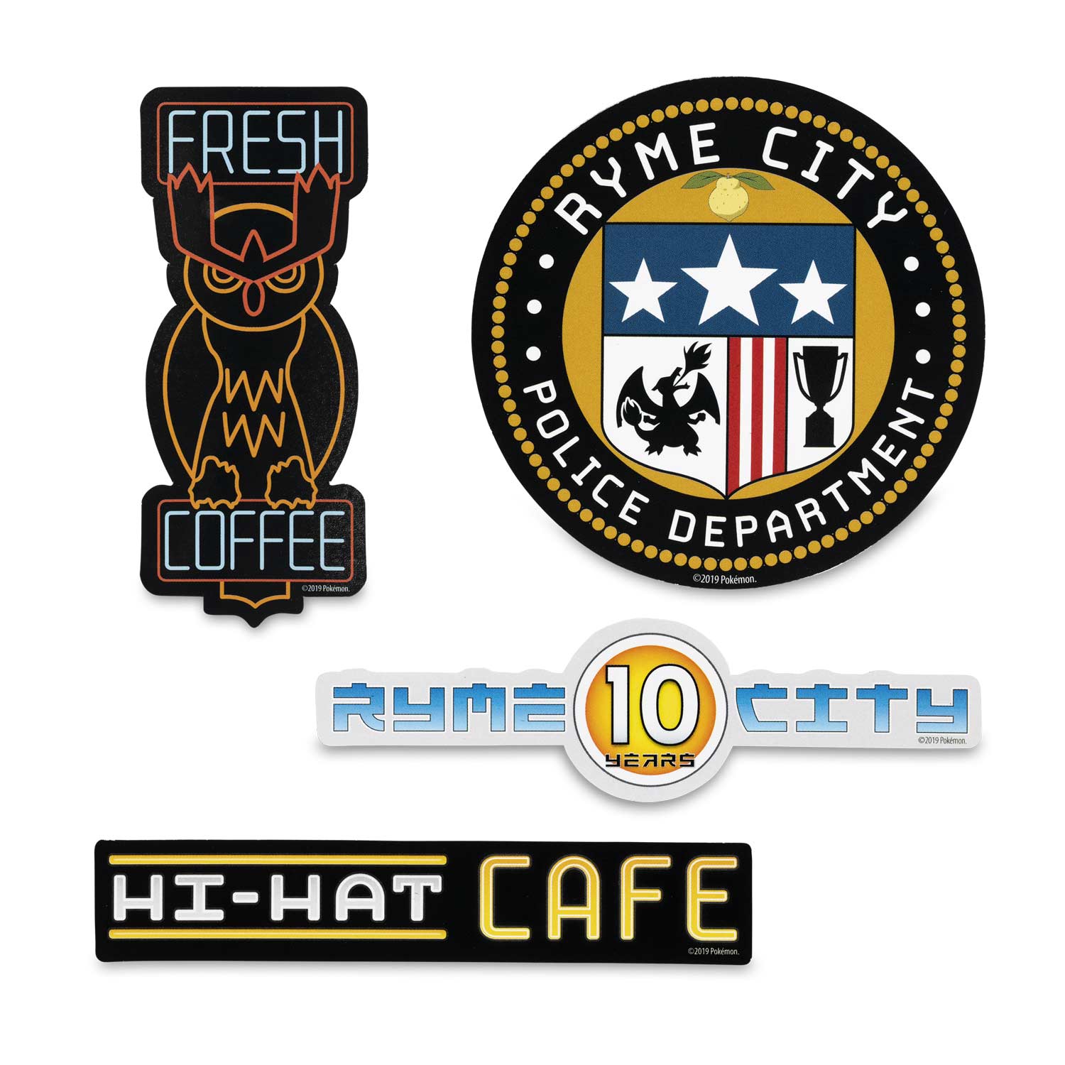Pokémon Detective Pikachu Movie Stickers 4 Pack