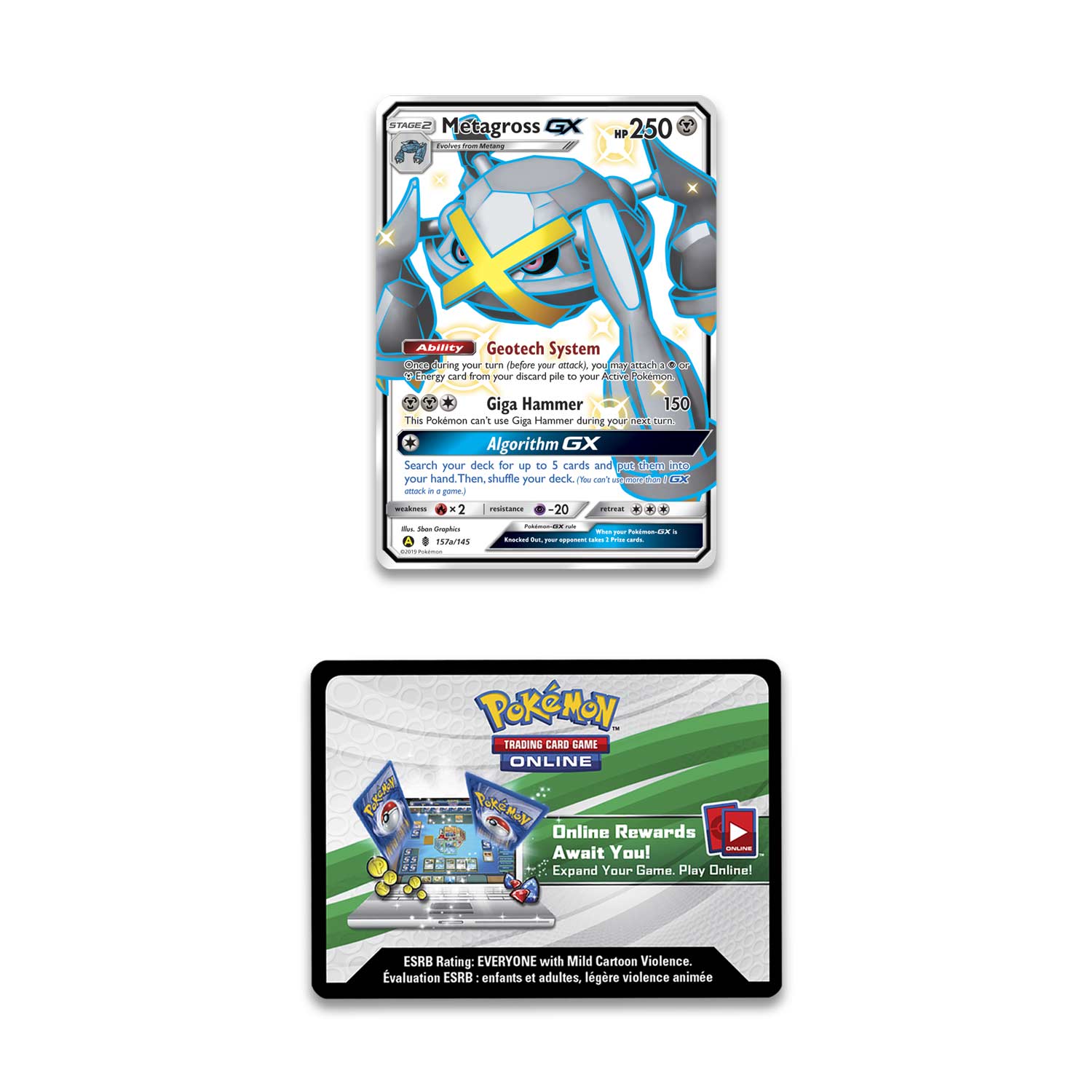 Pokémon Tcg Hidden Fates Ultra Ball Collection Shiny Metagross Gx