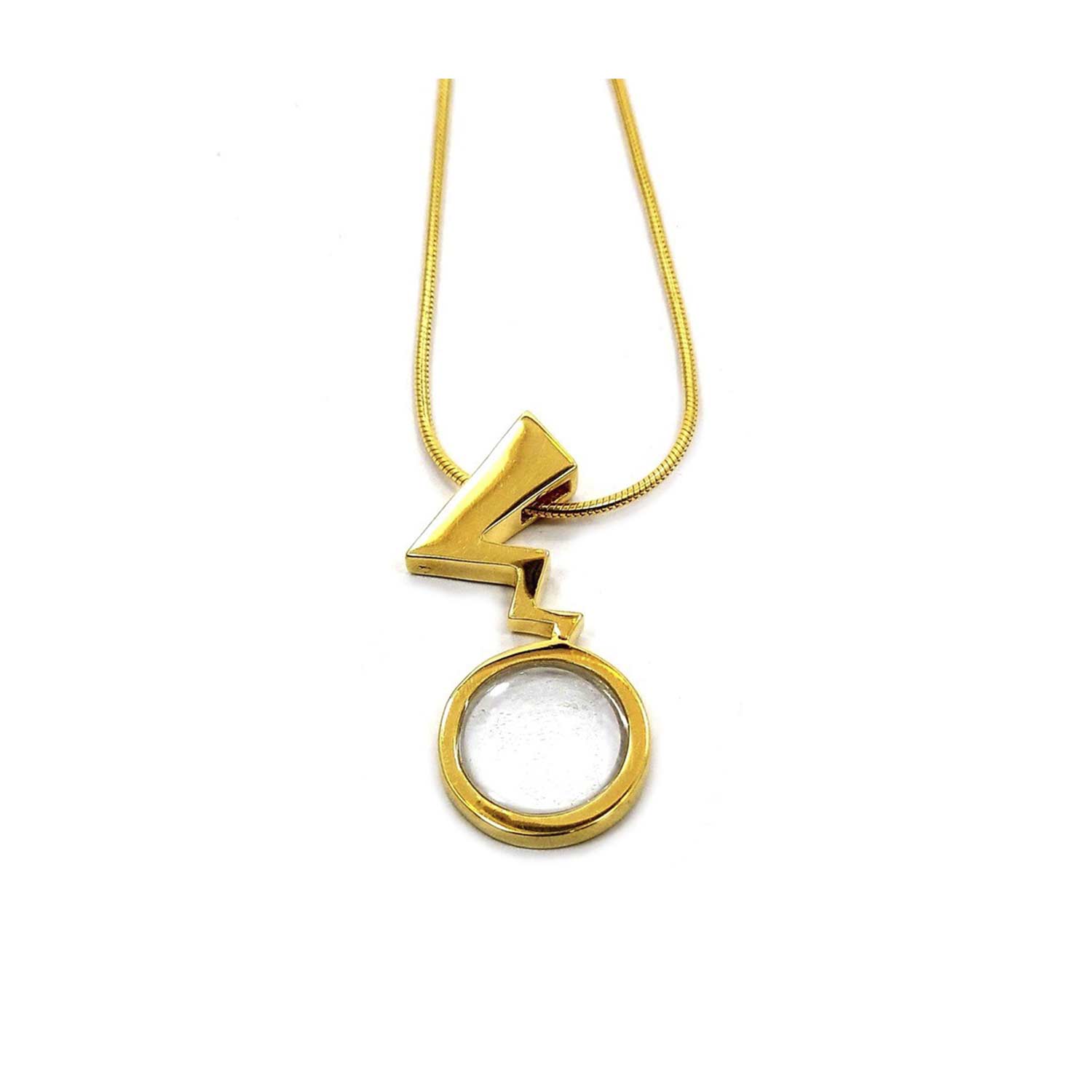 PokÉmon Detective Pikachu Magnifying Glass Pendant Necklace By Han Cholo - Silver Magnifying Pendant Necklace PokÉmon Detective Pikachu Magnifying Glass Pendant Necklace By Han Cholo - Silver Magnifying Pendant Necklace