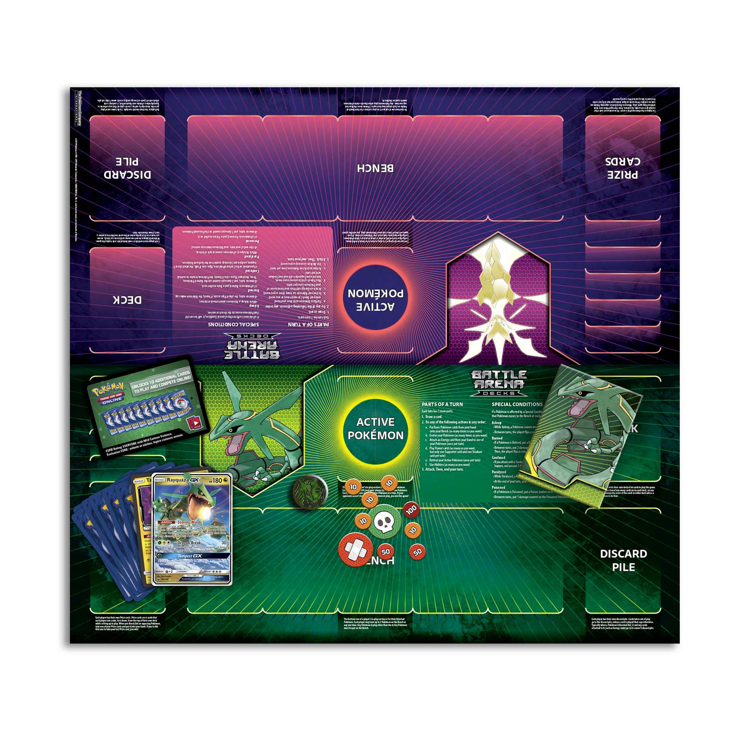 Pokémon Tcg Battle Arena Deck Rayquaza Gx