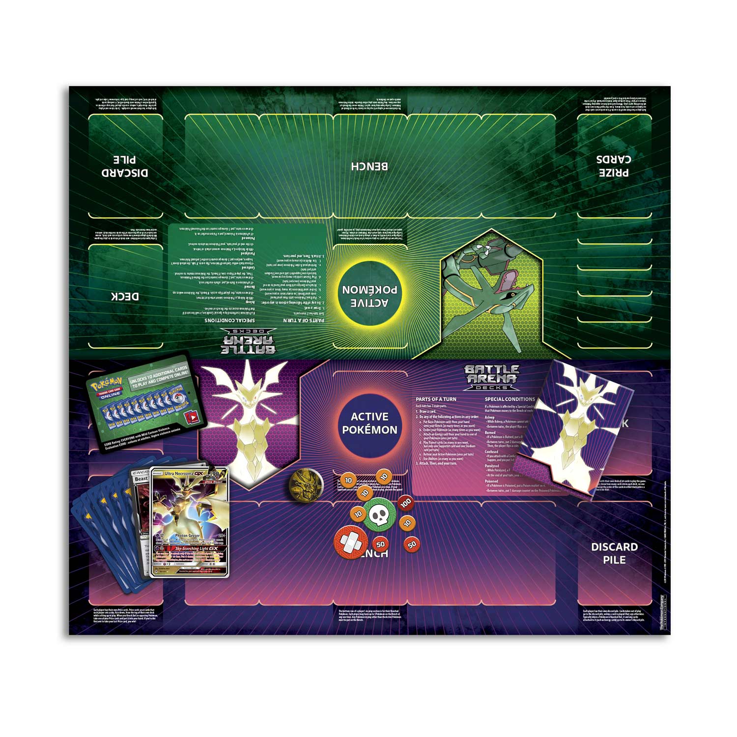 Pokémon Tcg Battle Arena Deck Ultra Necrozma Gx