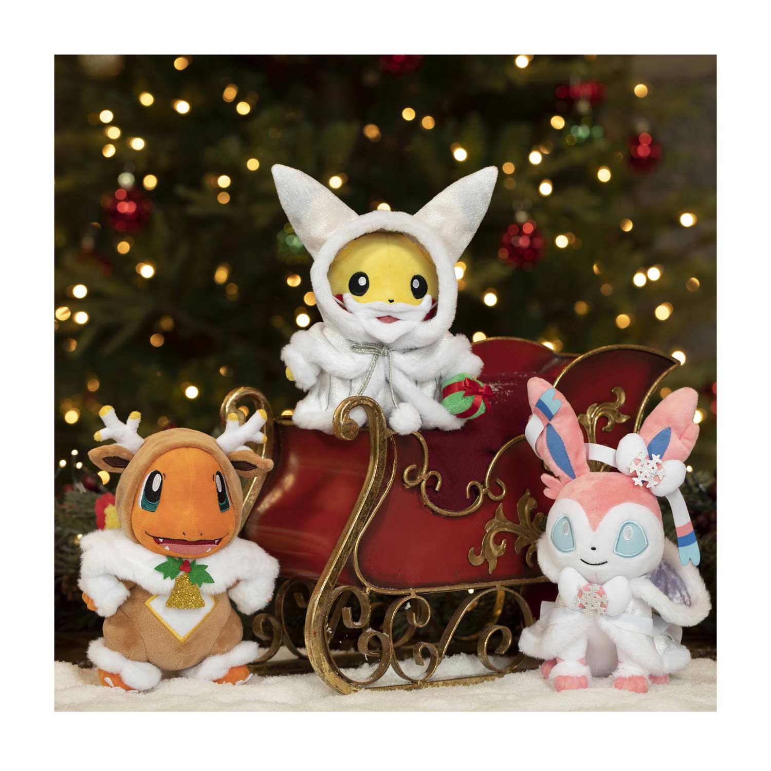 Pikachu Pokémon Holiday Lights Poké Plush 9 ¼ In