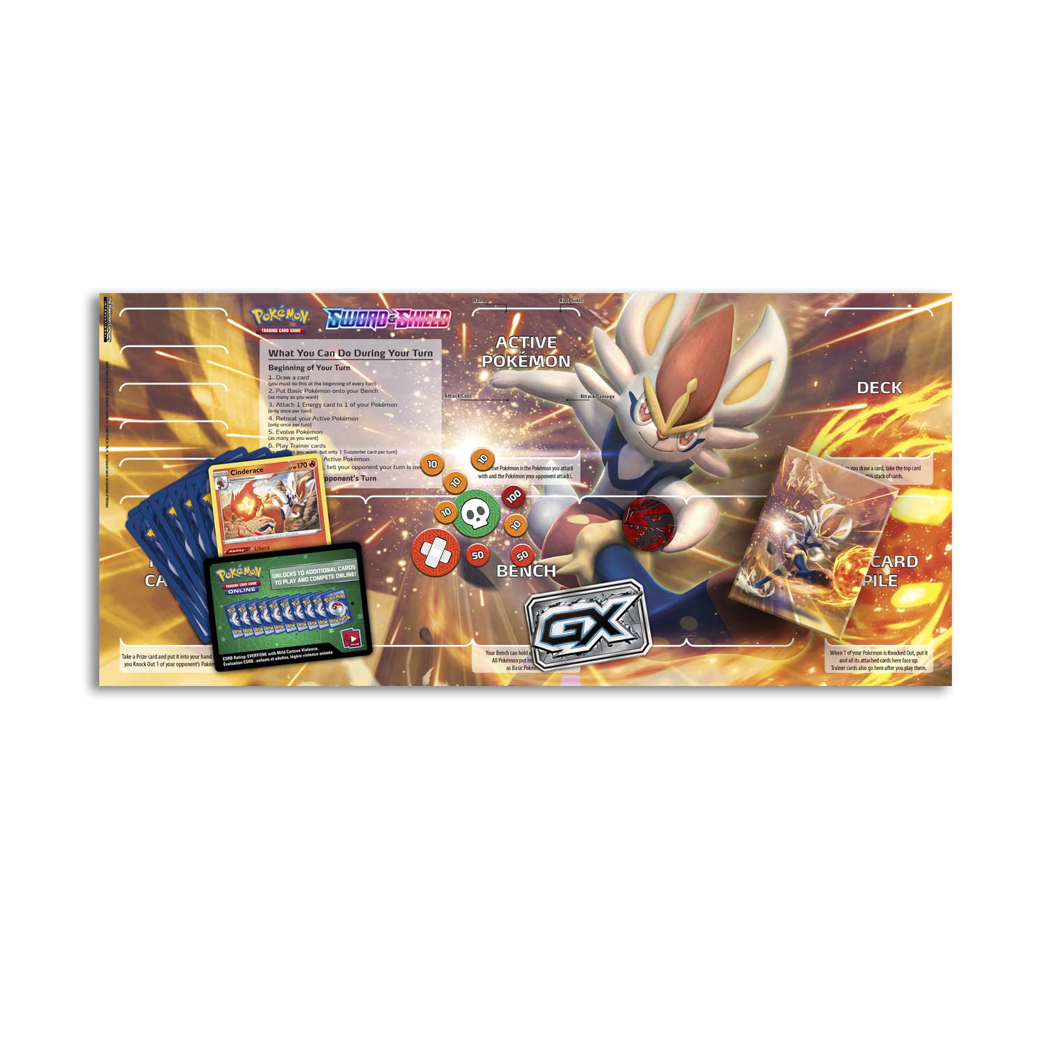 Pokémon TCG: Sword & Shield Cinderace Theme Deck (Fire)