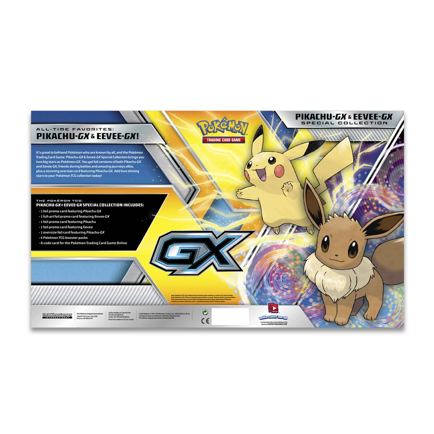 Pokémon Tcg Pikachu Gx Eevee Gx Special Collection